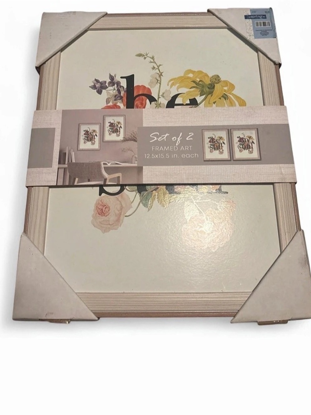 The Spring Shop Be Still My Soul Framed Art Set Floral